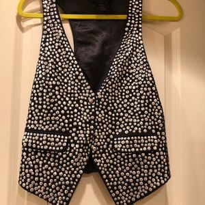 LaRok studded black vest